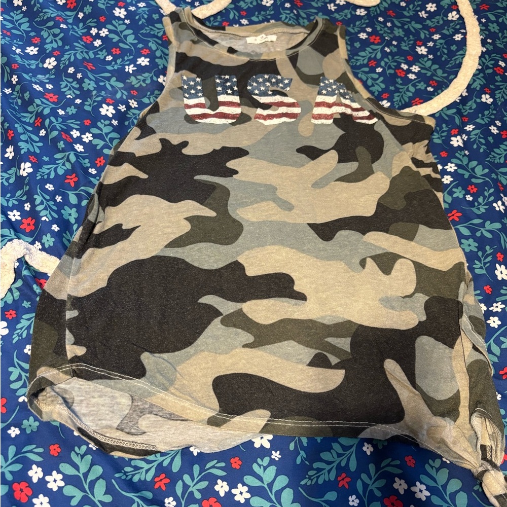 Maurices Camouflage USA Tank Top